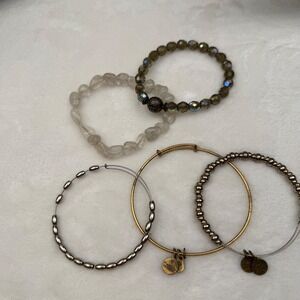 Mixed Jewelry Lot – Includes 3 Alex and Ani Bracelets, BCBG ring and more !